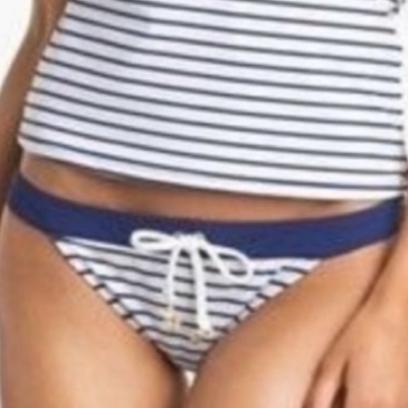 Sperry Top Sider Navy & White Nautical Striped Bikini Bottoms